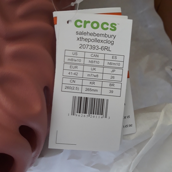 (New) Salehe Bembury X Crocs Pollex Clog - Kuwata (W10/M8) - Picture 13 of 14